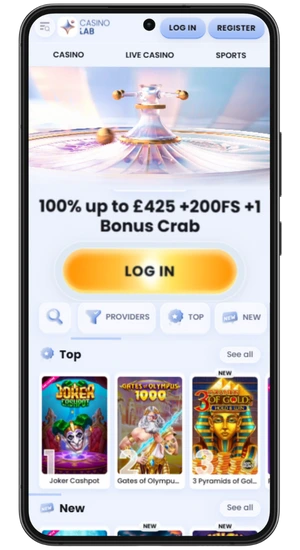 Casino homepage